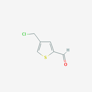 molecular formula C6H5ClOS B3024638 4-(chloromethyl)thiophene-2-carbaldehyde CAS No. 33148-81-1