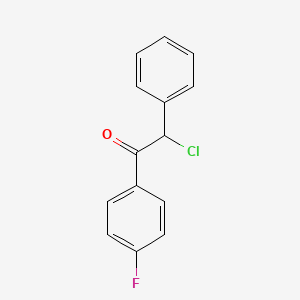 molecular formula C14H10ClFO B3024672 2-Chloro-1-(4-fluorophenyl)-2-phenylethanone CAS No. 62148-67-8