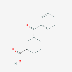 molecular formula C14H16O3 B3024687 cis-3-Benzoylcyclohexane-1-carboxylic acid CAS No. 733742-86-4