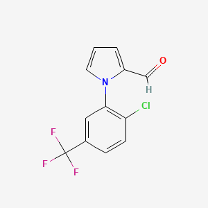 1-[2-chloro-5-(trifluoromethyl)phenyl]-1H-pyrrole-2-carbaldehyde