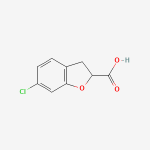 6-Chloro-2,3-dihydrobenzofuran-2-carboxylic acid