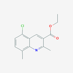 5-Chloro-2,8-dimethylquinoline-3-carboxylic acid ethyl ester