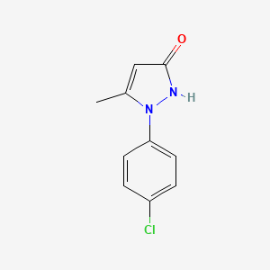 molecular formula C10H9ClN2O B3024768 1-(4-Chloro-phenyl)-5-methyl-1,2-dihydro-pyrazol-3-one CAS No. 14580-08-6