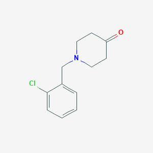 molecular formula C12H14ClNO B3024772 1-[(2-Chlorophenyl)methyl]piperidin-4-one CAS No. 135576-51-1