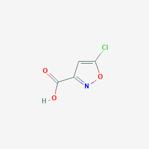 molecular formula C4H2ClNO3 B3024775 5-Chloro-1,2-oxazole-3-carboxylic acid CAS No. 343566-57-4