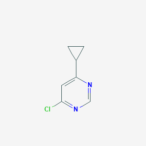 molecular formula C7H7ClN2 B3024777 4-Chloro-6-cyclopropylpyrimidine CAS No. 7038-76-8