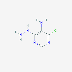 molecular formula C4H6ClN5 B3024778 4-Chloro-6-hydrazinylpyrimidin-5-amine CAS No. 42786-59-4