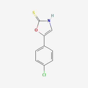 molecular formula C9H6ClNOS B3024806 5-(4-Chlorophenyl)-1,3-oxazole-2-thiol CAS No. 49656-34-0