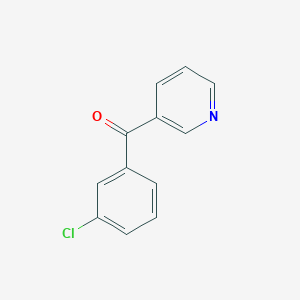 molecular formula C12H8ClNO B3024809 (3-Chlorophenyl)(pyridin-3-yl)methanone CAS No. 62247-00-1
