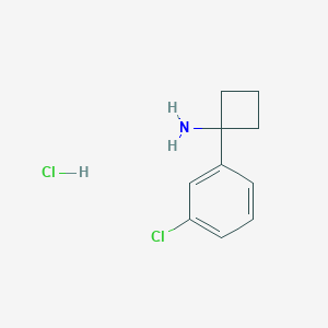 molecular formula C10H13Cl2N B3024810 1-(3-Chlorophenyl)cyclobutan-1-amine hydrochloride CAS No. 959140-89-7
