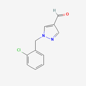 1-(2-chlorobenzyl)-1H-pyrazole-4-carbaldehyde