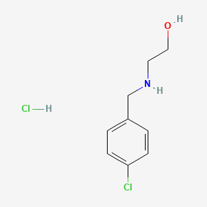 2-{[(4-Chlorophenyl)methyl]amino}ethan-1-ol hydrochloride
