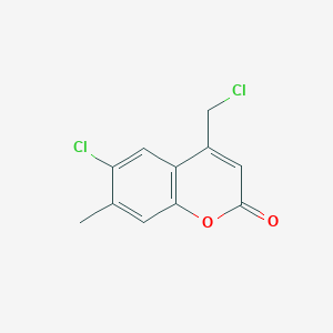 6-chloro-4-(chloromethyl)-7-methyl-2H-chromen-2-one