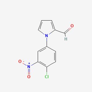 molecular formula C11H7ClN2O3 B3024834 1-(4-chloro-3-nitrophenyl)-1H-pyrrole-2-carbaldehyde CAS No. 99556-88-4
