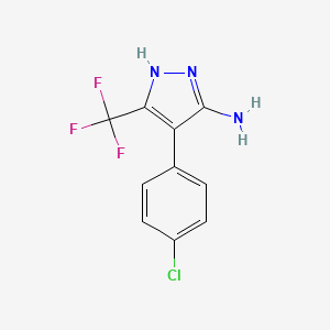 4-(4-chlorophenyl)-3-(trifluoromethyl)-1H-pyrazol-5-amine