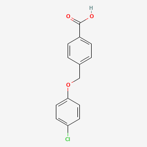 molecular formula C14H11ClO3 B3024841 4-[(4-Chlorophenoxy)methyl]benzoic acid CAS No. 88382-48-3