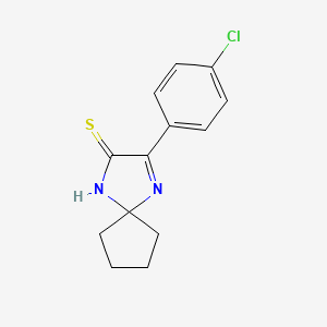 3-(4-Chlorophenyl)-1,4-diazaspiro[4.4]non-3-ene-2-thione