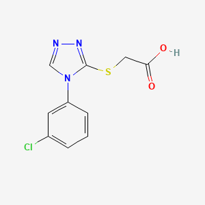 {[4-(3-chlorophenyl)-4H-1,2,4-triazol-3-yl]thio}acetic acid