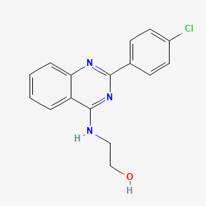 2-{[2-(4-Chlorophenyl)quinazolin-4-yl]amino}ethanol