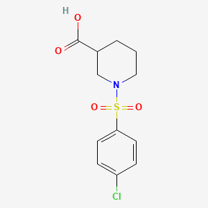 1-[(4-Chlorophenyl)sulfonyl]piperidine-3-carboxylic acid