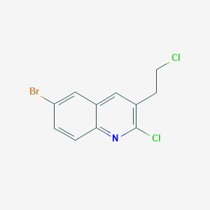 2-Chloro-3-(2-chloroethyl)-6-bromoquinoline