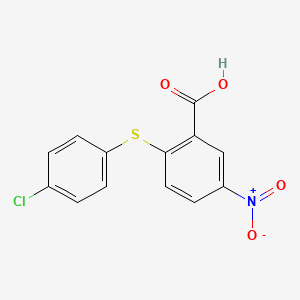 molecular formula C13H7ClNO4S- B3024853 2-[(4-氯苯基)硫]-5-硝基苯甲酸 CAS No. 66949-29-9