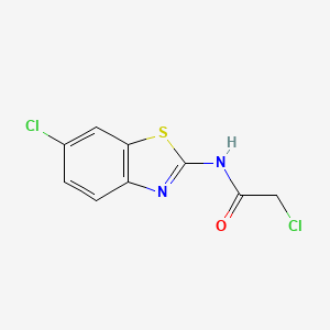 2-chloro-N-(6-chloro-1,3-benzothiazol-2-yl)acetamide