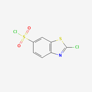 molecular formula C7H3Cl2NO2S2 B3024858 2-氯-1,3-苯并噻唑-6-磺酰氯 CAS No. 6608-50-0
