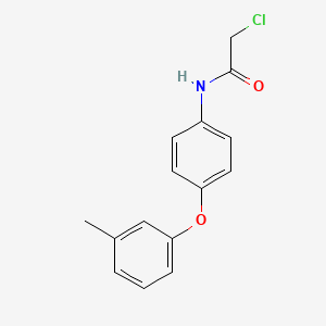 molecular formula C15H14ClNO2 B3024860 2-chloro-N-[4-(3-methylphenoxy)phenyl]acetamide CAS No. 69838-52-4