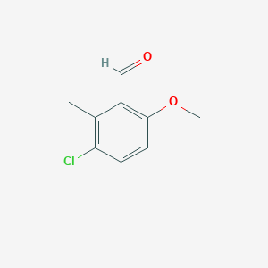 3-Chloro-6-methoxy-2,4-dimethylbenzaldehyde