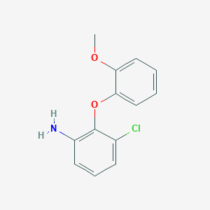 molecular formula C13H12ClNO2 B3024863 3-Chloro-2-(2-methoxyphenoxy)aniline CAS No. 946714-63-2