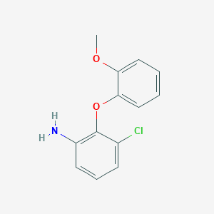 3-Chloro-2-(2-methoxyphenoxy)phenylamine