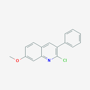 molecular formula C16H12ClNO B3024864 2-氯-7-甲氧基-3-苯基喹啉 CAS No. 85274-56-2
