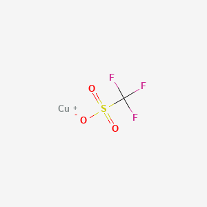 molecular formula CCuF3O3S B3024889 Copper(I) trifluoromethanesulfonate CAS No. 42152-44-3
