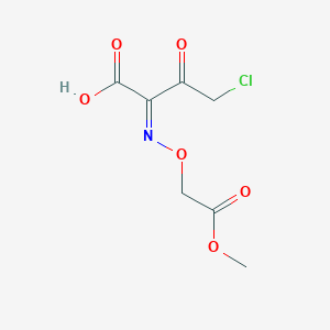 B3024890 (Z)-4-Chloro-2-((2-methoxy-2-oxoethoxy)imino)-3-oxobutanoic acid CAS No. 84080-70-6