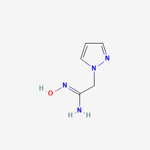 molecular formula C5H8N4O B3024892 N'-Hydroxy-2-(1H-pyrazol-1-yl)acetimidamide CAS No. 1158119-05-1