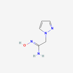 B3024892 N'-hydroxy-2-(1H-pyrazol-1-yl)ethanimidamide CAS No. 1158119-05-1