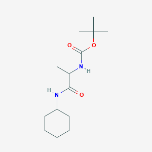 molecular formula C14H26N2O3 B3024908 N-Cyclohexyl 2-(boc-amino)propanamide CAS No. 1163669-00-8