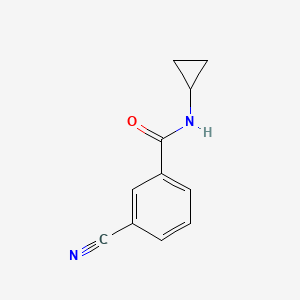 molecular formula C11H10N2O B3024920 3-cyano-N-cyclopropylbenzamide CAS No. 1016788-06-9