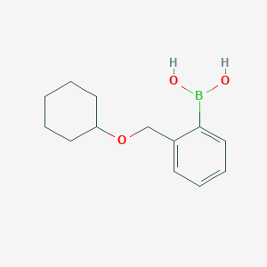molecular formula C13H19BO3 B3024937 2-(Cyclohexyloxy)methylphenylboronic acid CAS No. 498574-67-7