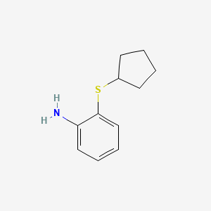 molecular formula C11H15NS B3024959 2-(Cyclopentylthio)aniline CAS No. 77053-22-6