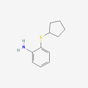 2-(Cyclopentylthio)aniline