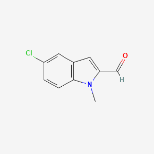 molecular formula C10H8ClNO B3024960 5-Chloro-1-methyl-1H-indole-2-carbaldehyde CAS No. 883529-71-3