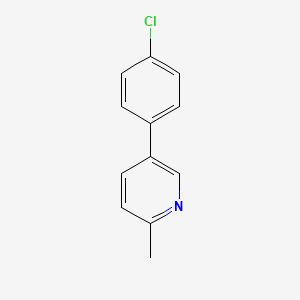 molecular formula C12H10ClN B3024964 5-(4-Chlorophenyl)-2-methylpyridine CAS No. 23148-35-8