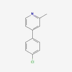 molecular formula C12H10ClN B3024965 4-(4-Chlorophenyl)-2-methylpyridine CAS No. 23148-58-5