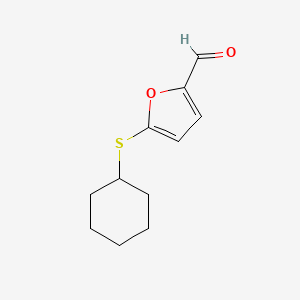 5-(Cyclohexylthio)-2-furaldehyde