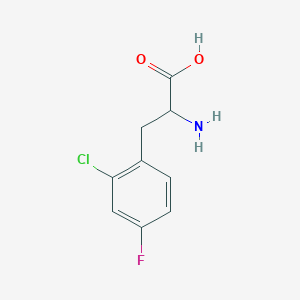 molecular formula C9H9ClFNO2 B3024968 2-Chloro-4-fluoro-DL-phenylalanine CAS No. 754152-25-5