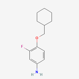 B3024974 4-(Cyclohexylmethoxy)-3-fluoroaniline CAS No. 937598-45-3