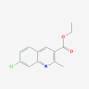 molecular formula C13H12ClNO2 B3024979 Ethyl 7-chloro-2-methylquinoline-3-carboxylate CAS No. 733719-74-9
