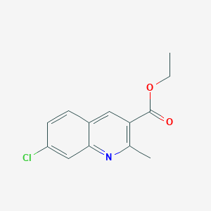 7-Chloro-2-methyl-quinoline-3-carboxylic acid ethyl ester